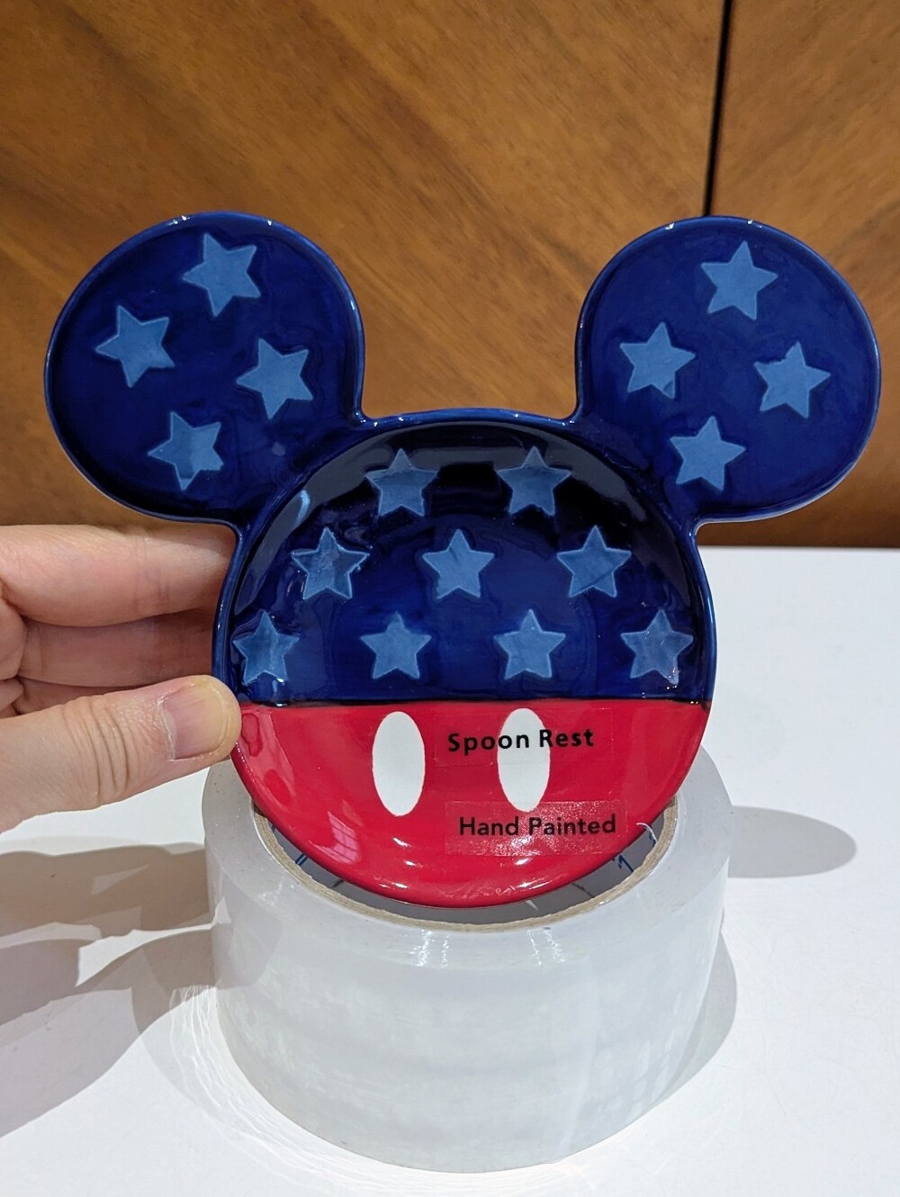 New Disney 3D  Mickey Mouse Ears July 4th American Patriotic Spoonrest